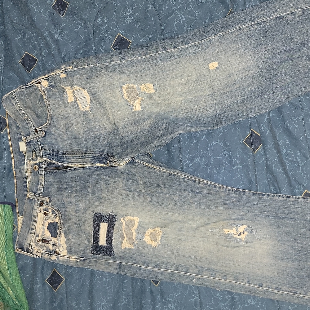 Abercrombie and Fitch 32x32  boot cut pants medium washed denim